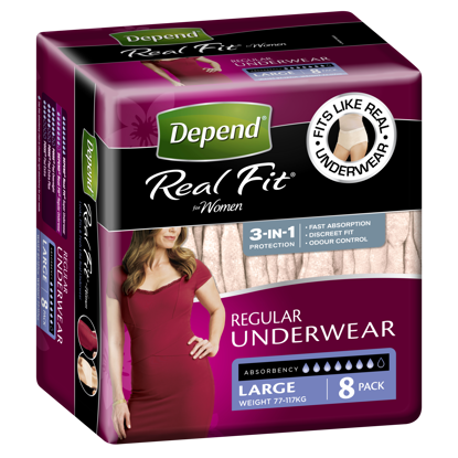 Picture of Depend U/Wear Realfit Fem Lge 8 