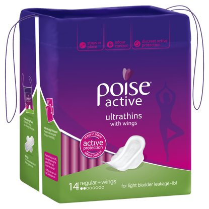 Picture of Poise Actv U/Thn Reg Pads 14