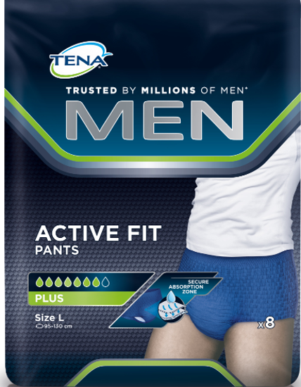 Picture of Tena Pant Men Actv Fit Pls Lge 8